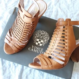Vince Camuto VC-Effel Tan Gladiator Heels 8.5